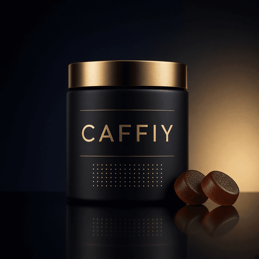 Caffiy gummy jar