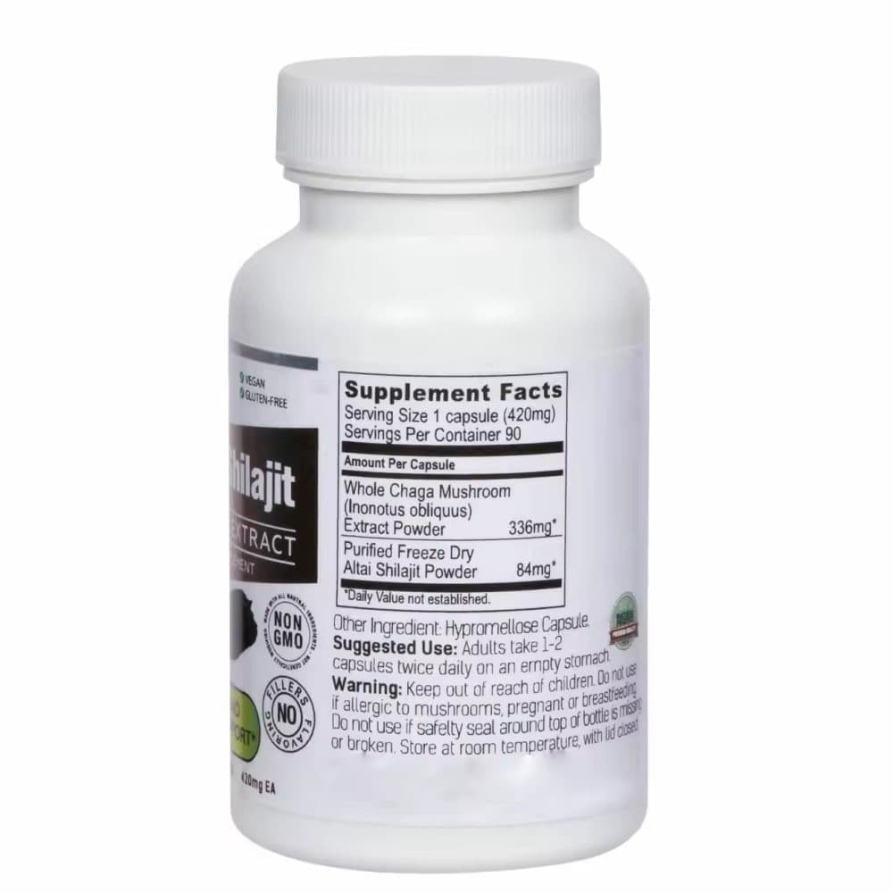 Caffiy Chaga Shilajit Mushroom Capsules, product photo 4