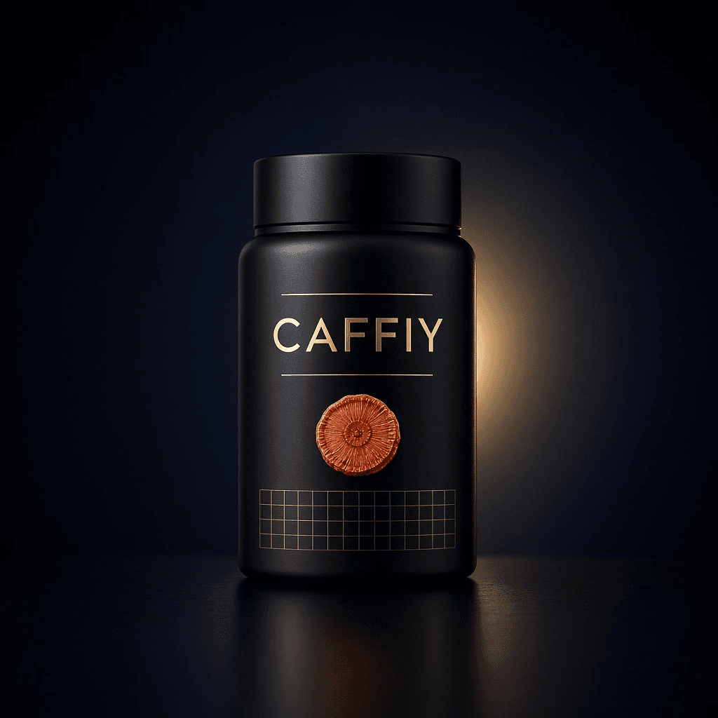 Caffiy Korean Red Ginseng Capsules, capsule bottle