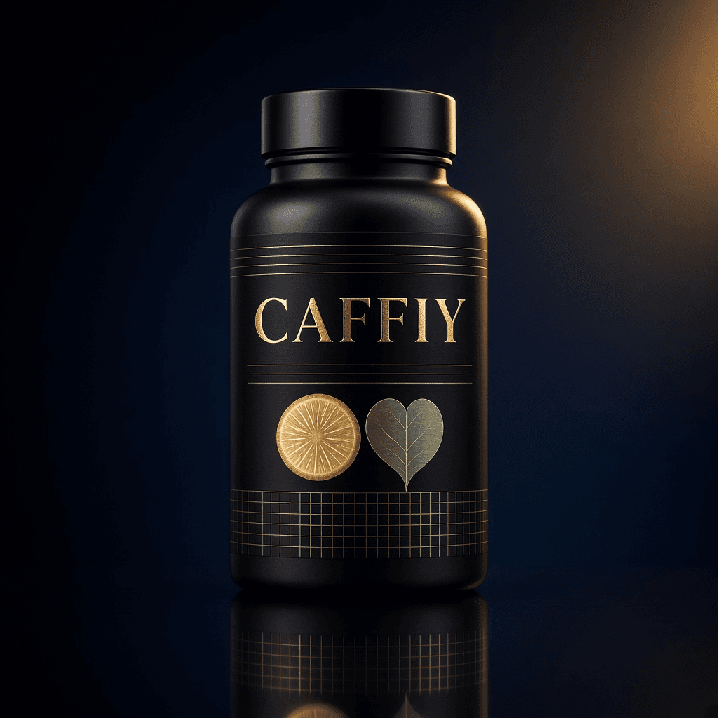 Caffiy Maca Epimedium Root Capsules, capsule bottle