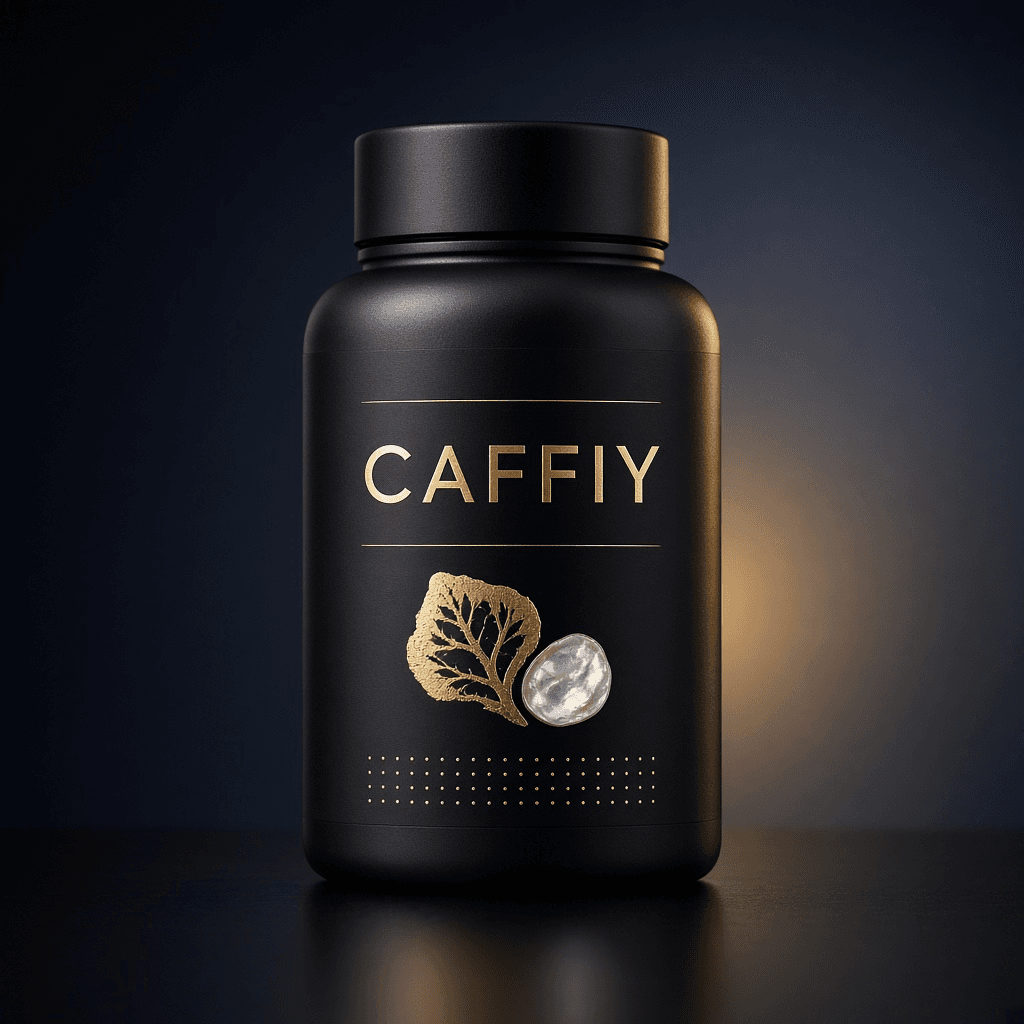 Caffiy Maca Oyster Mineral Capsules, capsule bottle