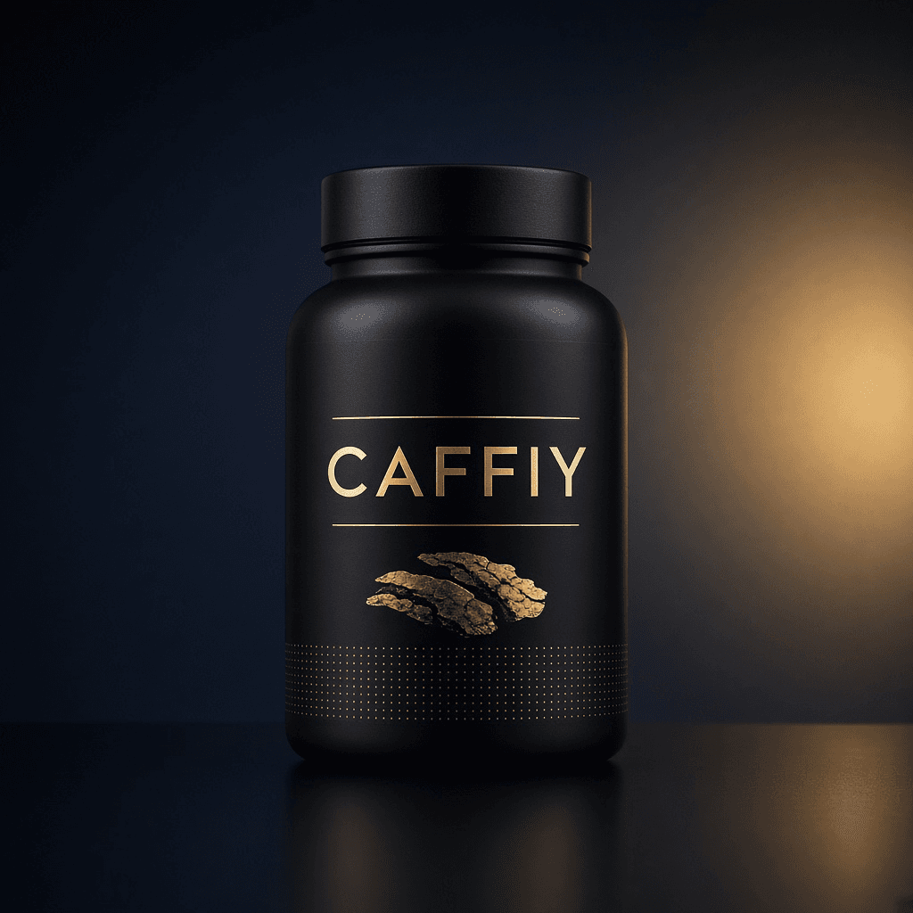 Caffiy Pygeum Prostate Capsules, capsule bottle