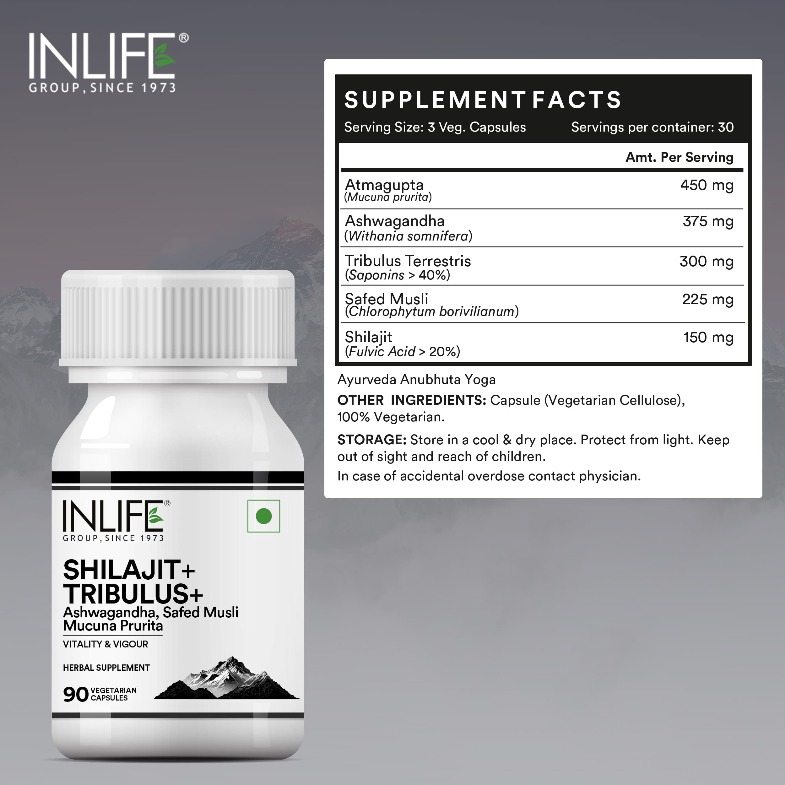 Caffiy Shilajit Tribulus Capsules, product photo 2