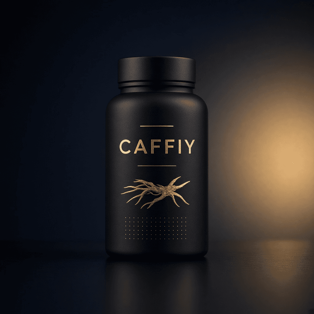 Caffiy Tongkat Maca Tribulus Capsules, capsule bottle