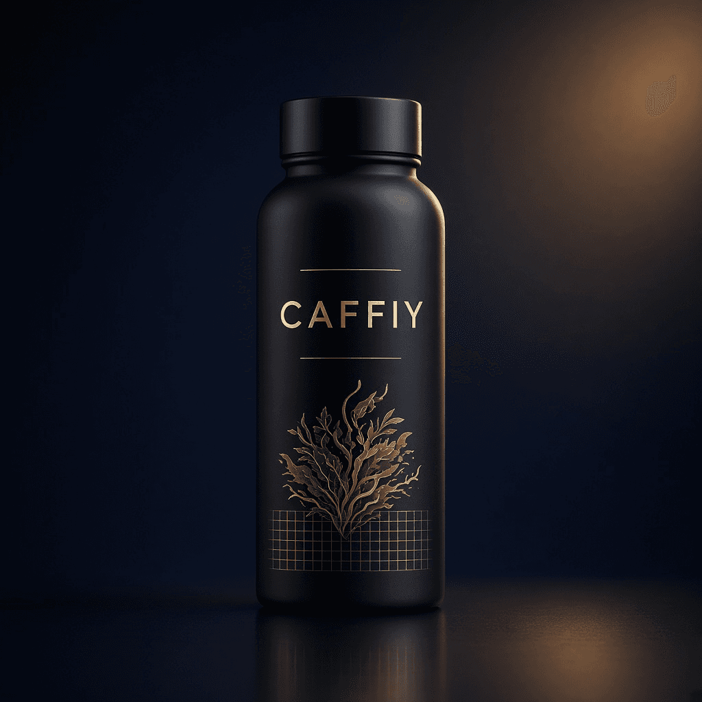 Caffiy Ginseng Maca Tribulus Capsules, capsule bottle