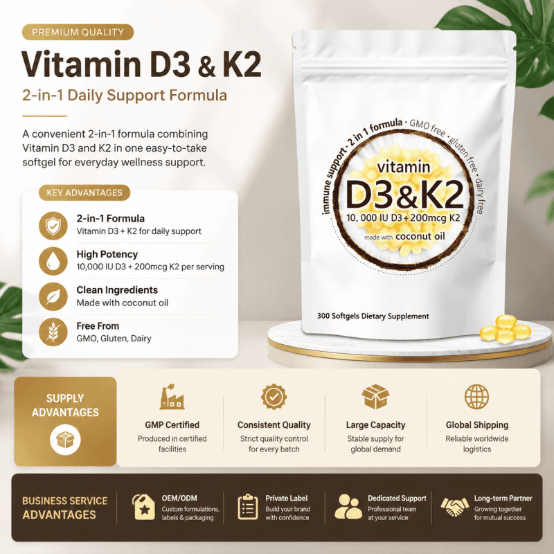 Caffiy Vitamin D3 K2 Capsules, product photo 2