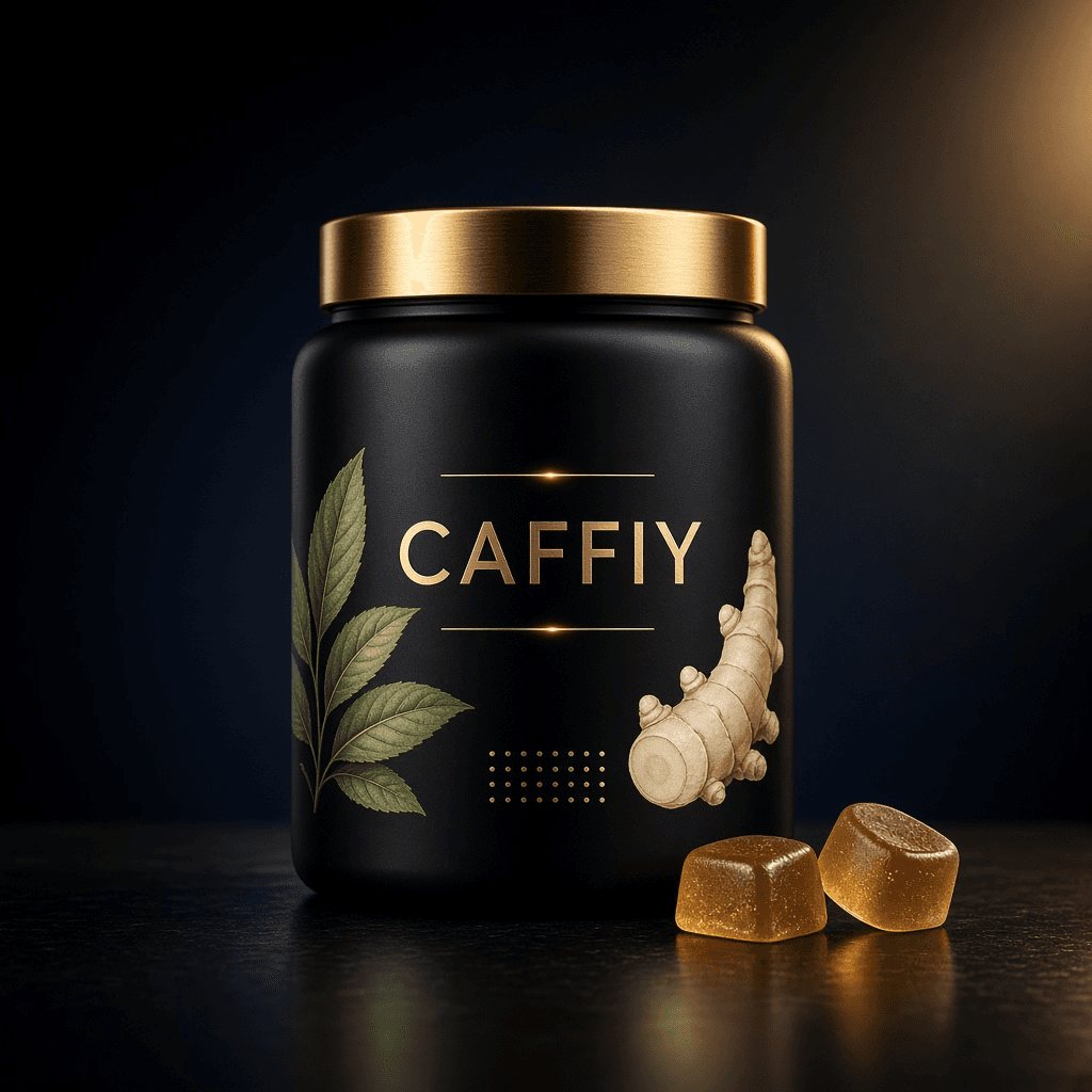 Caffiy Polygonatum Yerba Mate Gummies, gummy jar