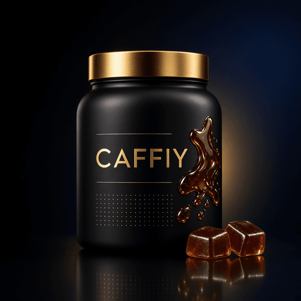 Caffiy Himalayan Shilajit Gummies, gummy jar