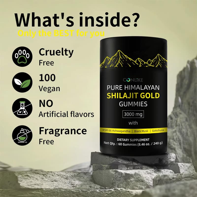 Caffiy Shilajit Tribulus Musli Gummies, product photo 3