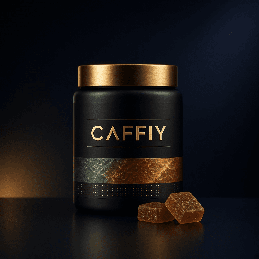 Caffiy Shilajit Sea Moss Gummies, gummy jar