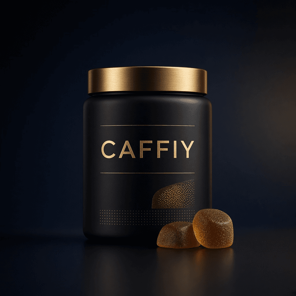 Caffiy Shilajit Fenugreek Nettle Gummies, gummy jar