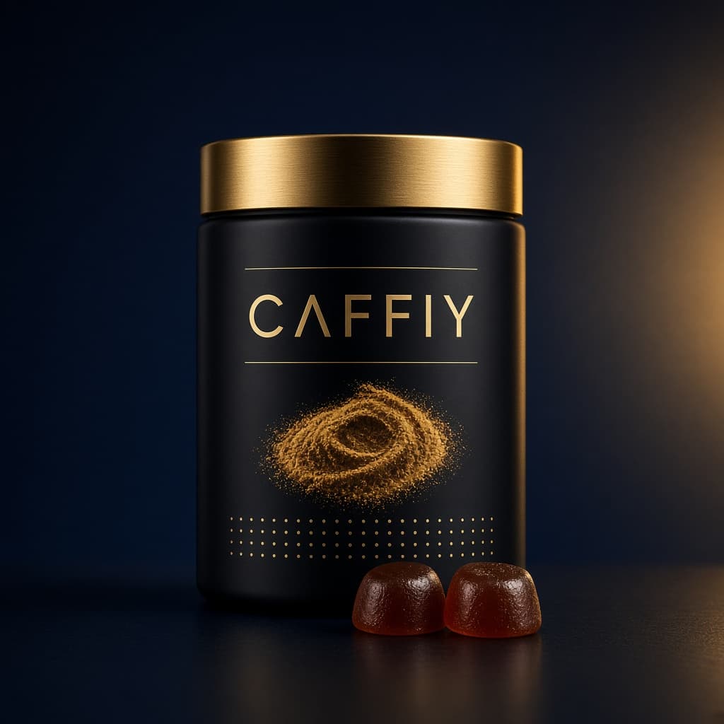 Caffiy L-Arginine Maca Tongkat Gummies, gummy jar