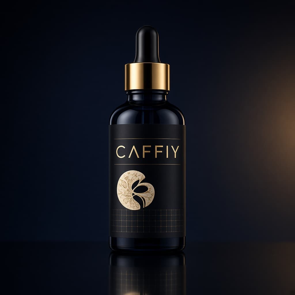 Caffiy Korean Red Ginseng Drops, dropper bottle