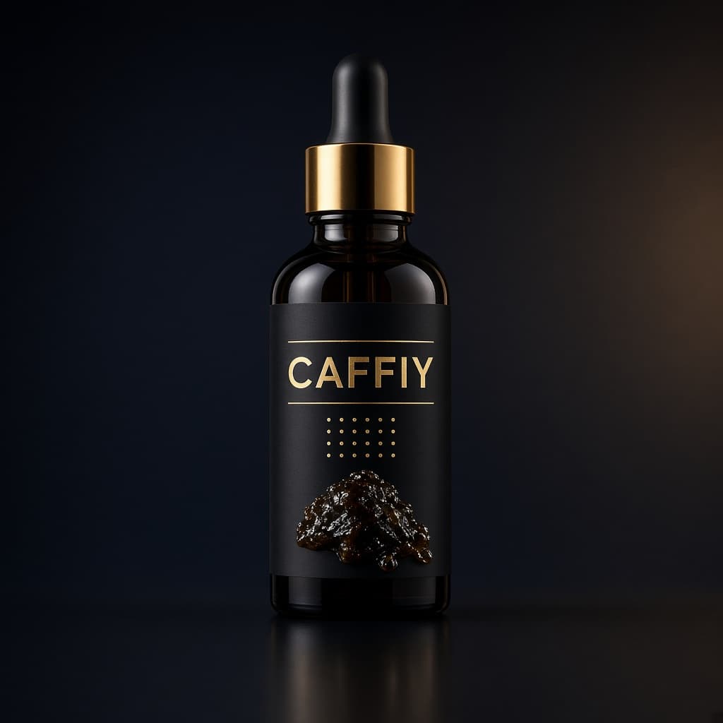 Caffiy Himalayan Shilajit Drops, dropper bottle