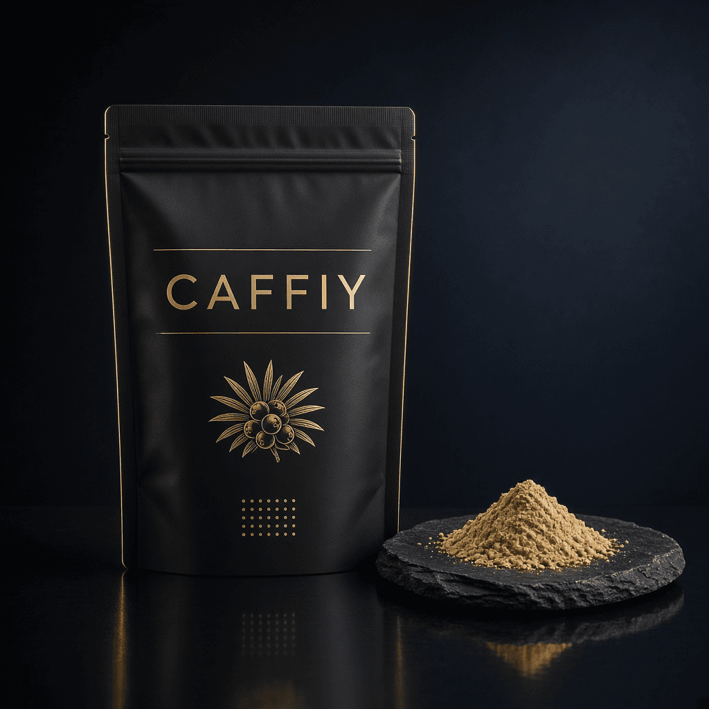 Caffiy Saw Palmetto Powder, powder pouch