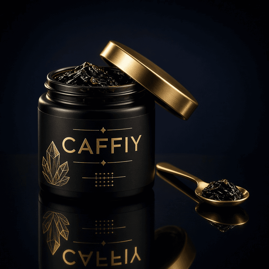 Caffiy Himalayan Shilajit Resin, resin jar