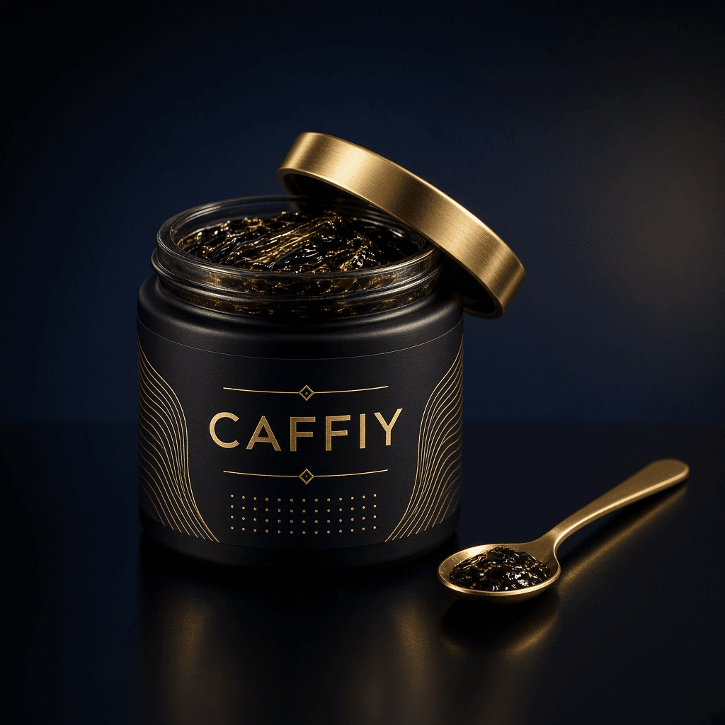 Caffiy Shilajit Ferulic Resin, resin jar