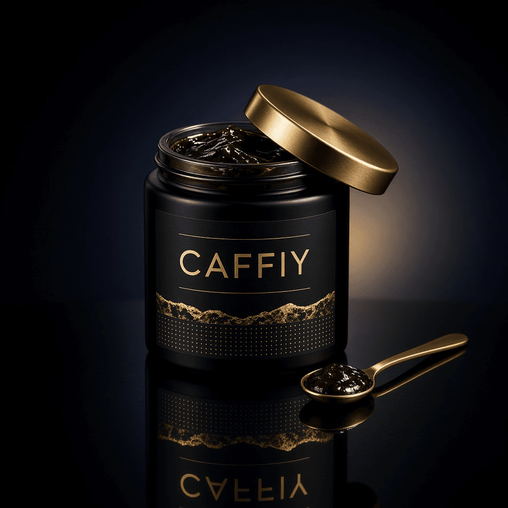 Caffiy Shilajit Fulvic Resin, resin jar