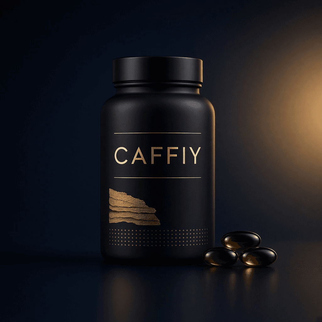 Caffiy Maca Tongkat Softgels, softgel bottle