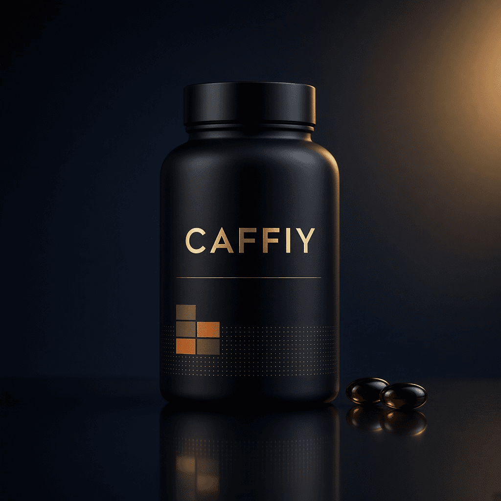 Caffiy Pumpkin Saw Palmetto Softgels, softgel bottle
