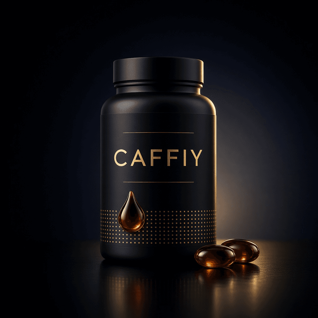 Caffiy Shilajit Extract Softgels, softgel bottle