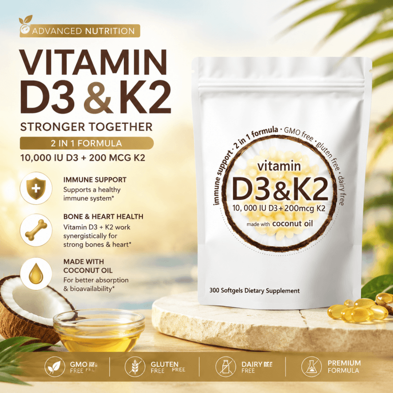 Caffiy Vitamin D3 K2 Softgels, product photo 2