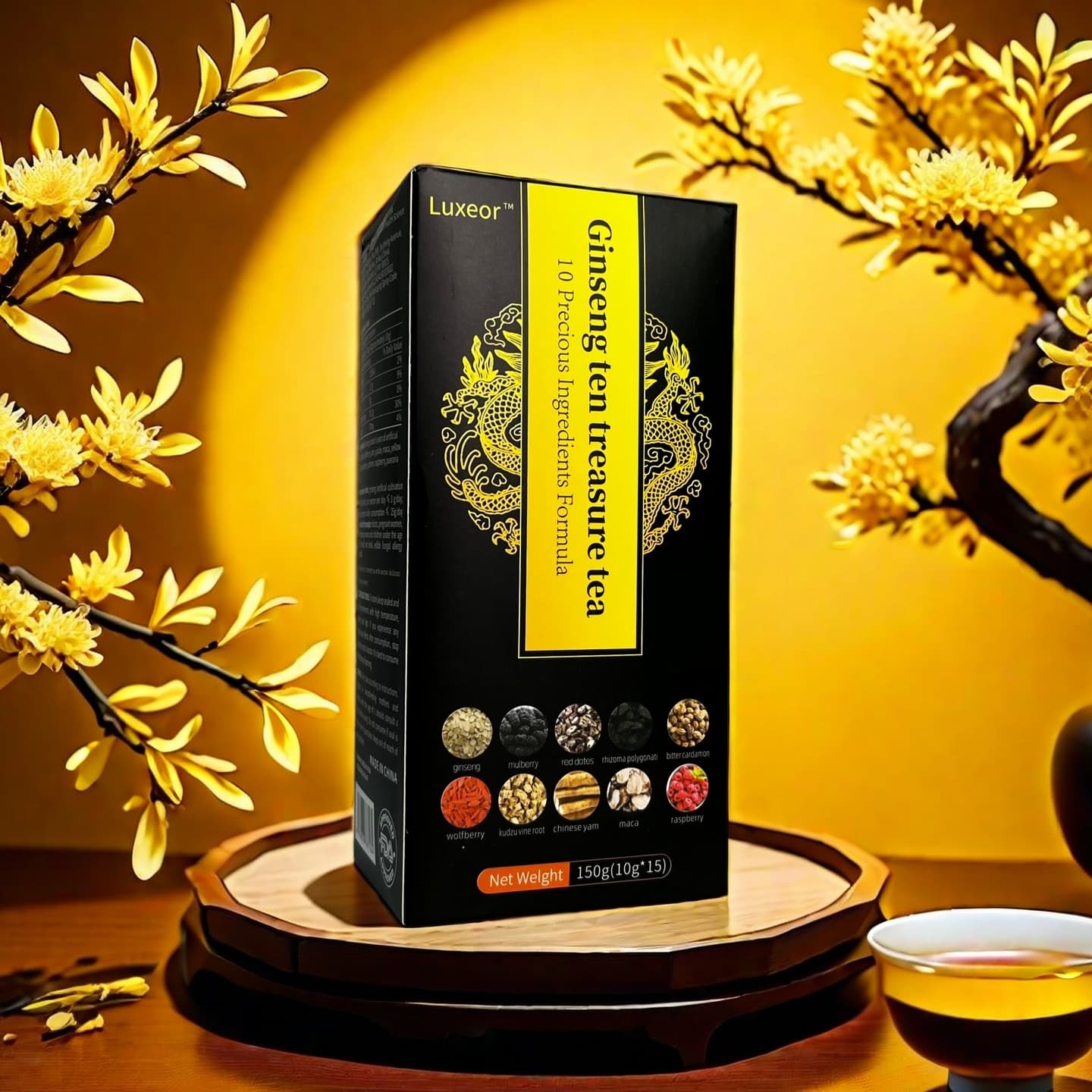 Caffiy Maca Poria Goji Tea, product photo 1